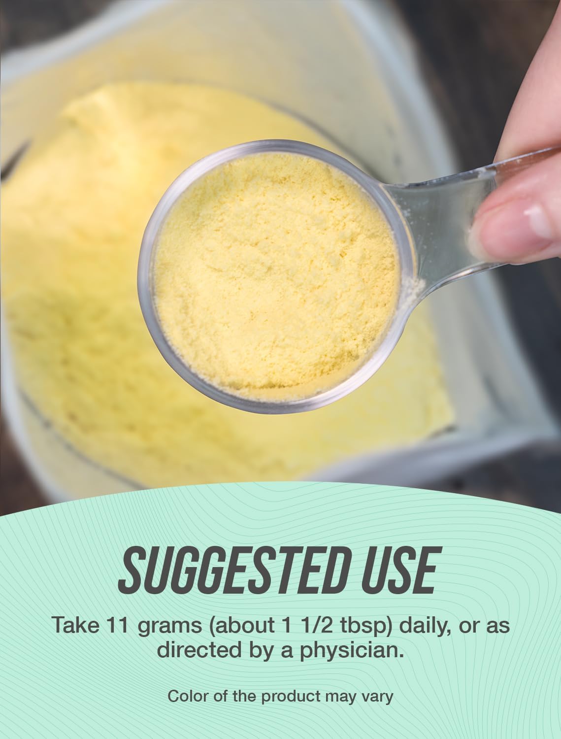 Hydrolyzed Bovine Collagen Peptides Powder - Gluten Free, 11g per Serving, 1kg (2.2 lbs) - Bulk Supplement Pack of 1