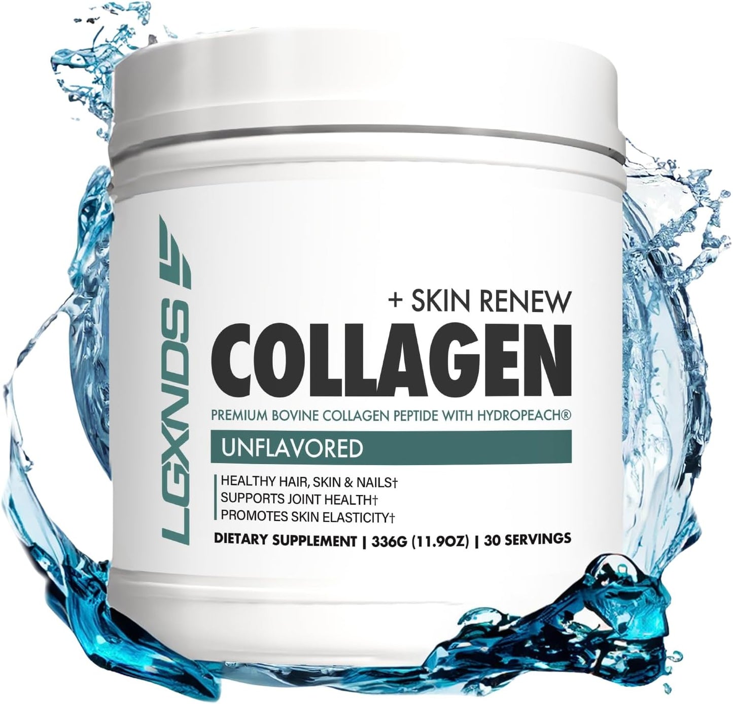 Hydrolyzed Collagen Peptides Powder - Grass-Fed, Non-GMO, Unflavored - 20g Protein Per Serving - Skin, Hair, Nails, Joints, Gut Health - Keto & Paleo-Friendly - 30 Servings