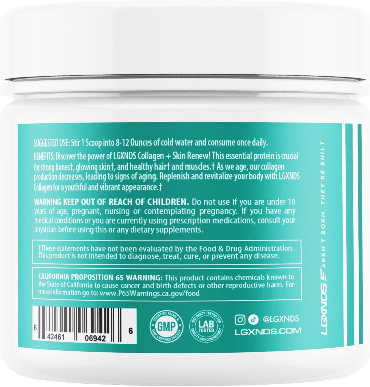 Hydrolyzed Collagen Peptides Powder - Grass-Fed, Non-GMO, Unflavored - 20g Protein Per Serving - Skin, Hair, Nails, Joints, Gut Health - Keto & Paleo-Friendly - 30 Servings