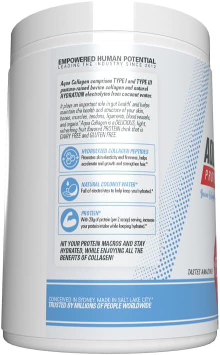 Hydrolyzed Collagen Peptides Powder - Raspberry Flavor, Grass Fed Bovine Collagen, 10g Protein per Serving, 24 Servings