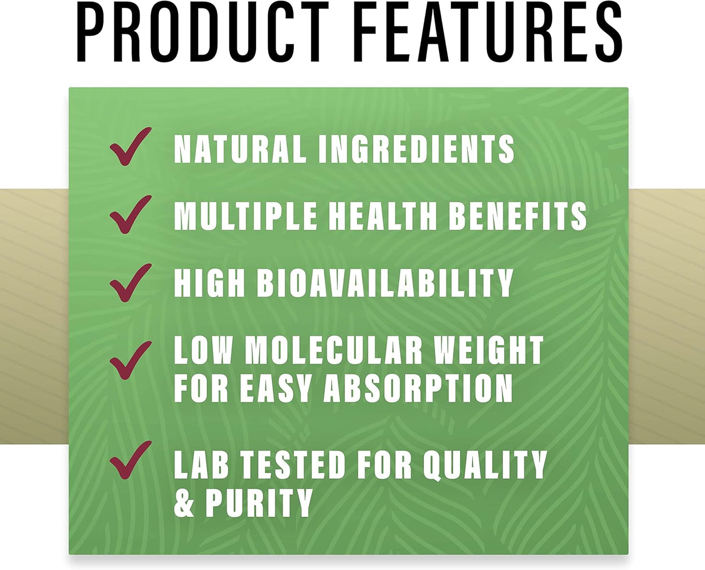 Hydrolyzed Collagen Peptides Powder - Unflavored for Men and Women - Grass Fed - Easy Absorption - 660g