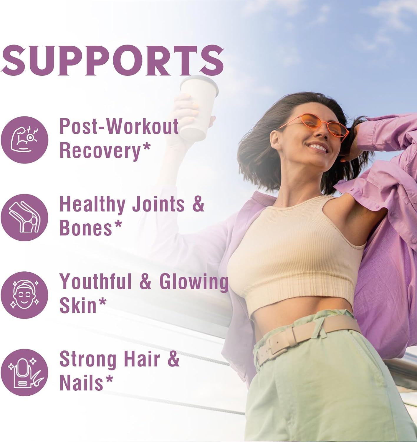 Hydrolyzed Multi Collagen Peptides Powder - Type I, II, III, V, X for Skin, Hair, Nails & Joints - Unflavored, Non-GMO, Keto, GF - 17 Servings, 6oz - Zero Sugar - Men & Women