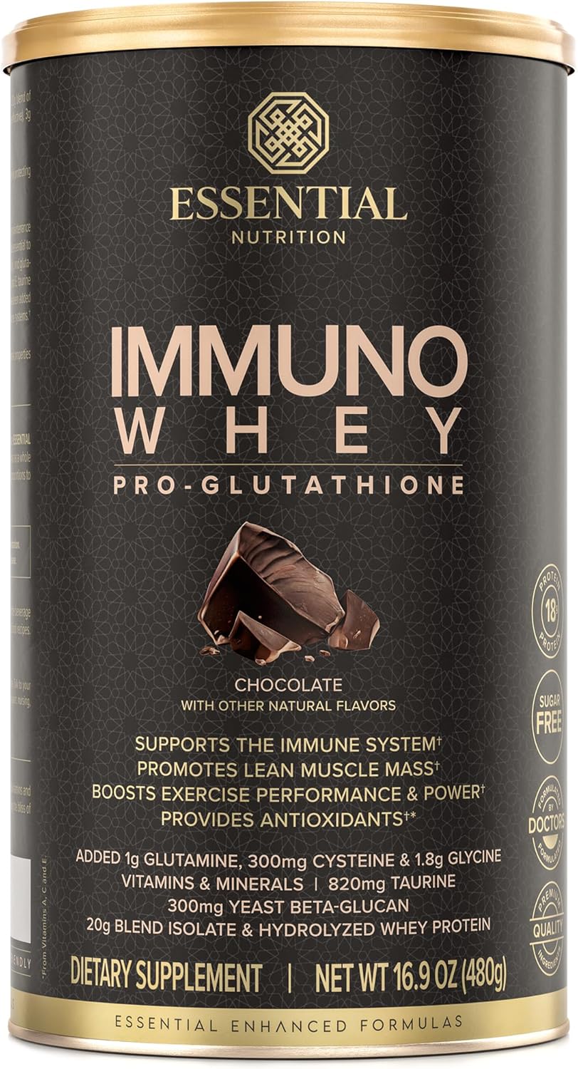 Hydrolyzed Whey Protein Powder with Amino Acids for Immune Support - Chocolate Flavor - 16.9oz