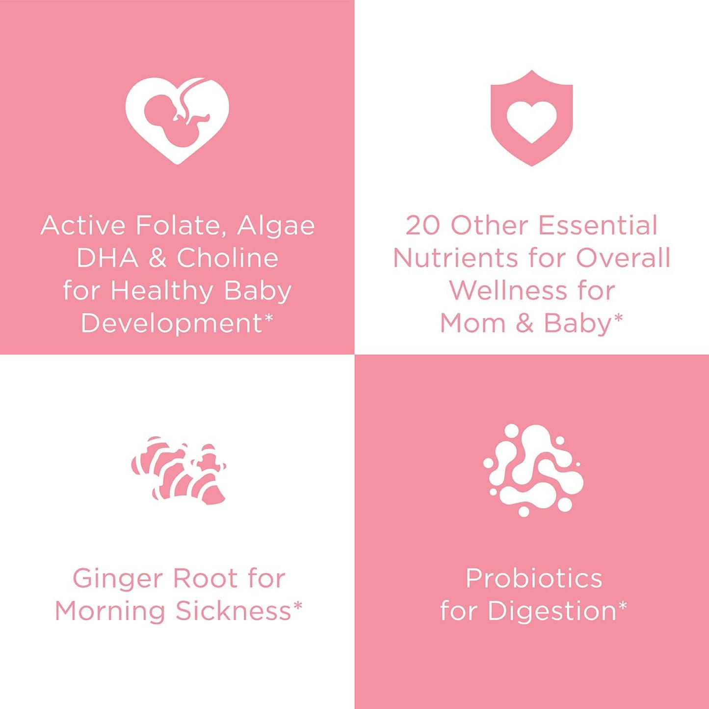 Hyland's Easy Morning Prenatal Multivitamin with Digestive Health & Morning Sickness Relief, 60 Vegan Capsules