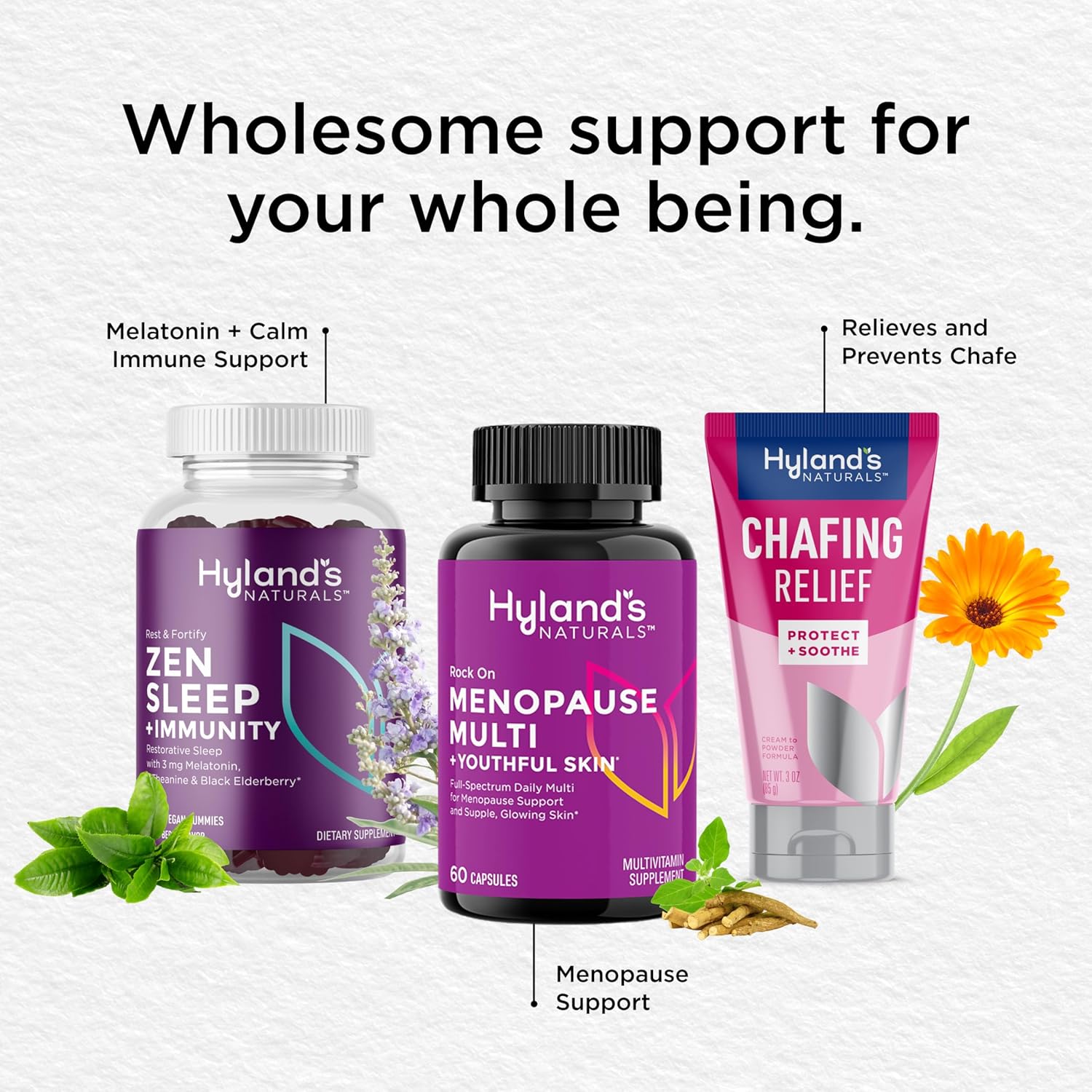 Hyland's Rock On Menopause Relief Multivitamin for Women - 60 Capsules - Immune Support, Biotin, Collagen, Red Clover - Youthful Skin Formula