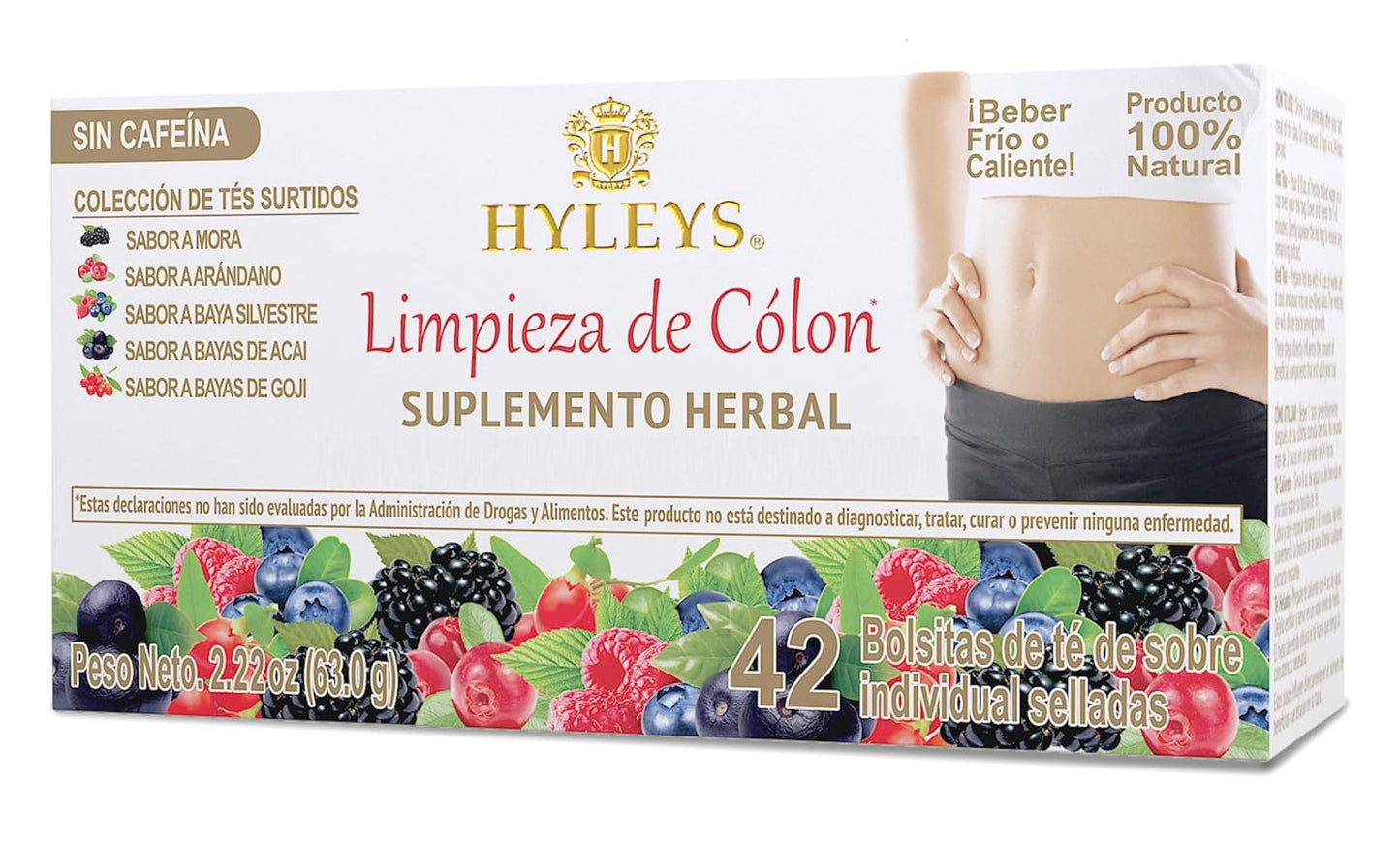Hyleys Colon Cleanse Tea Variety Pack - 42 Tea Bags (1 Pack)