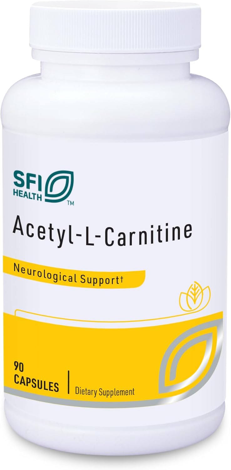 Hypoallergenic Acetyl-L-Carnitine 500mg Capsules - Cognitive & Brain Health Support Supplement (90 Count)