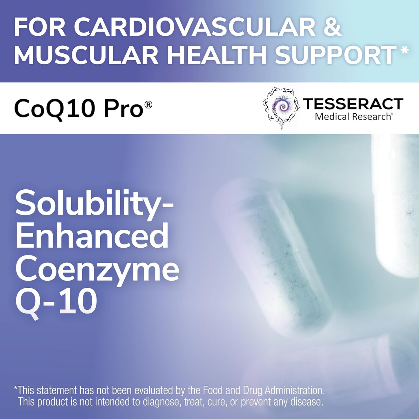 Hypoallergenic CoQ10 300mg Supplement for Heart, Muscle, and Cellular Health, Antioxidant Support for Cardiovascular Wellness - 60 Capsules