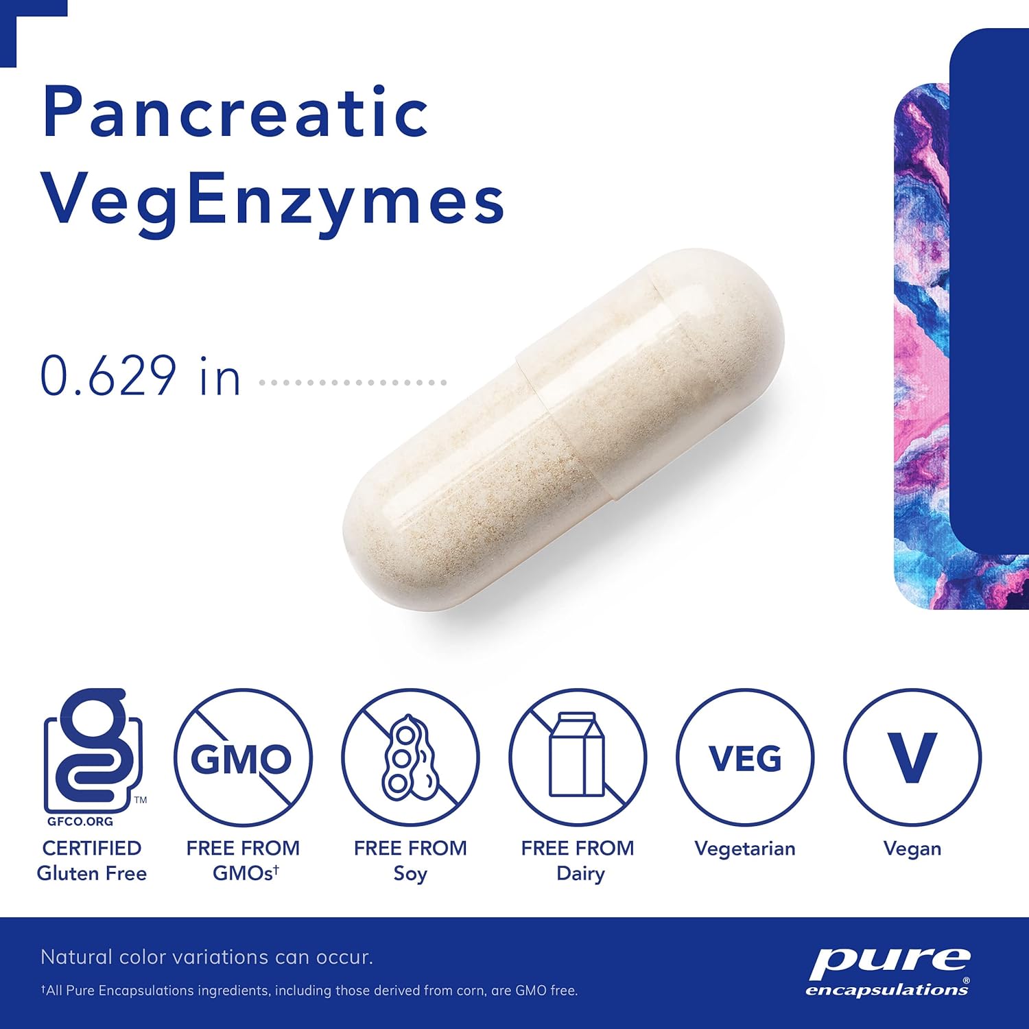 Hypoallergenic Pancreatic VegEnzymes for Carbohydrate, Lipid & Protein Digestion | 180 Capsules