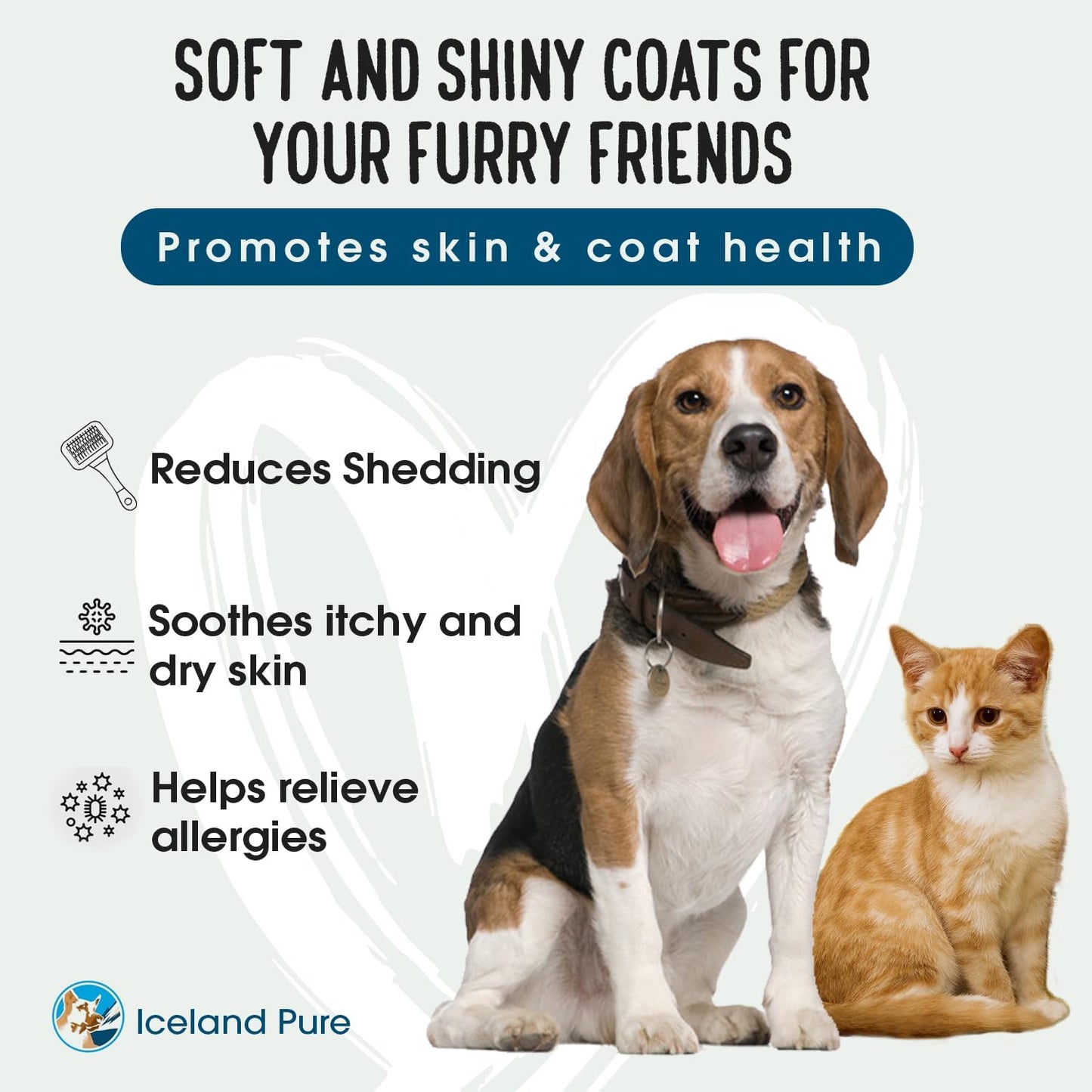 Iceland Pure Wild Alaskan Salmon Oil for Pets | Omega-3-Rich Blend | BPA-Free Pump Bottle - 17 oz