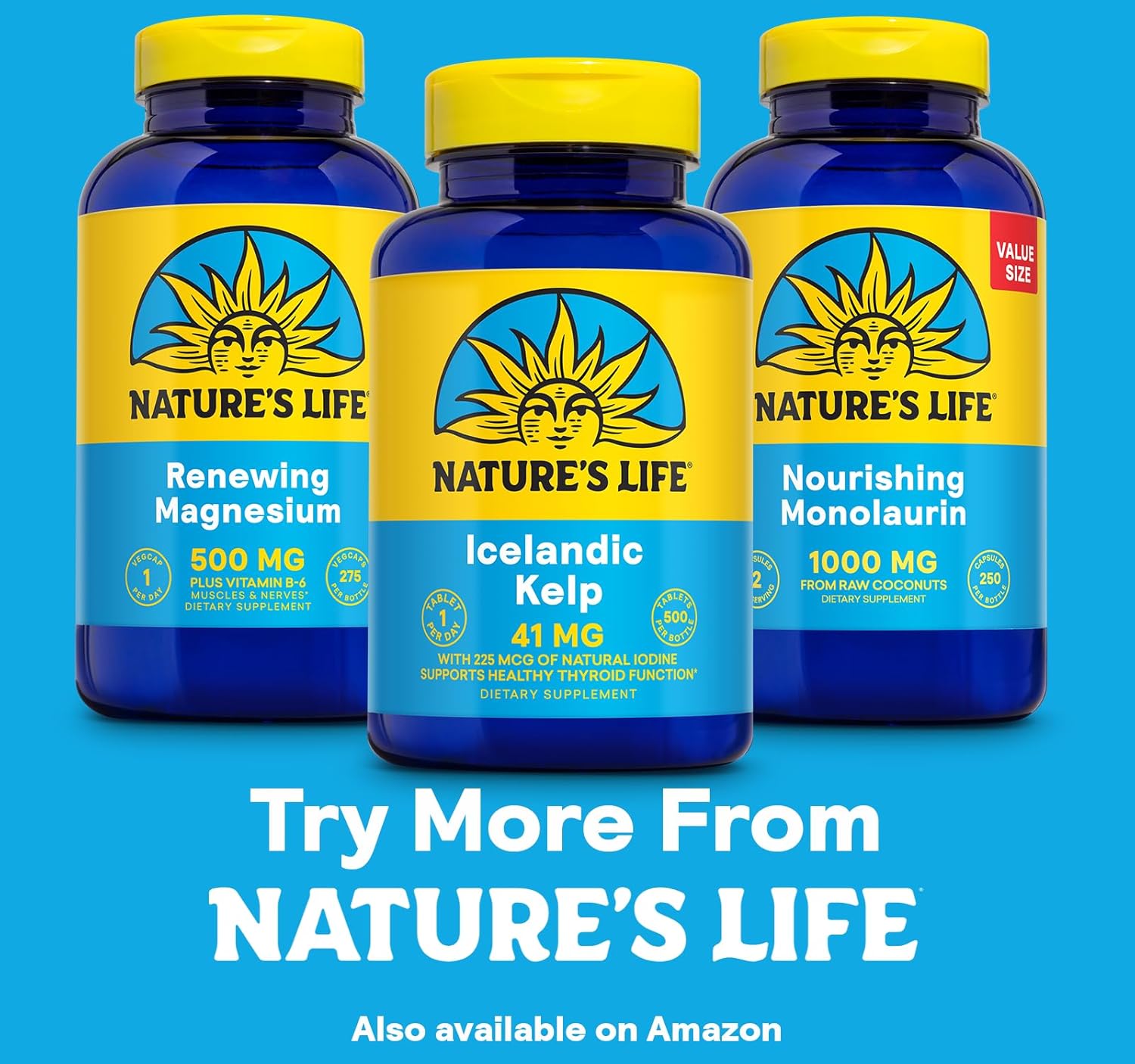 Icelandic Kelp 41mg Tablets - Iodine Supplement for Thyroid Support - Gluten-Free & Non-GMO Green Superfood - 500 Tablets, 60-Day Guarantee