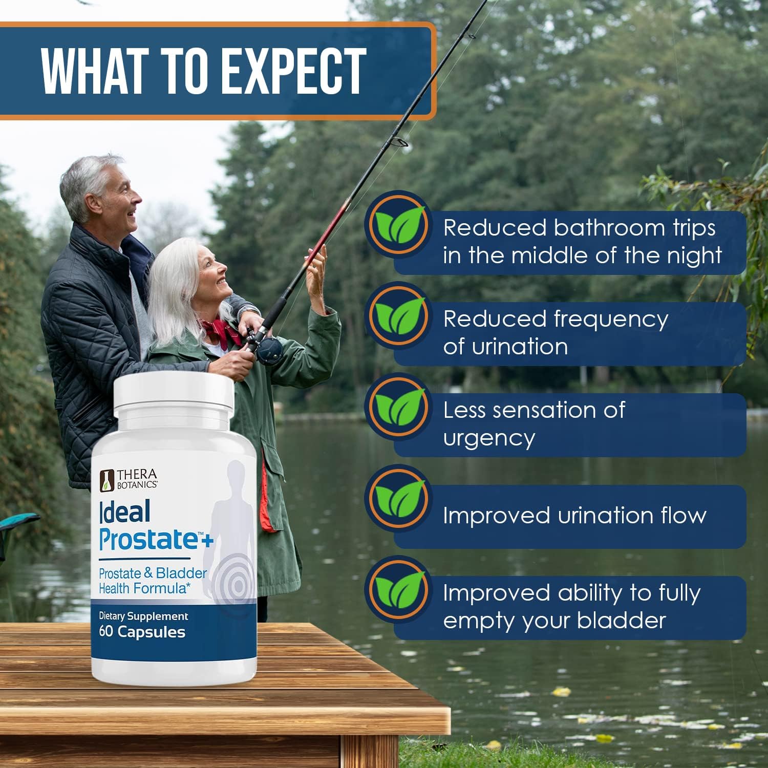 Ideal Prostate Plus Therabotanics Advanced Men's Prostate Support with Saw Palmetto and Lycopene for Natural Relief