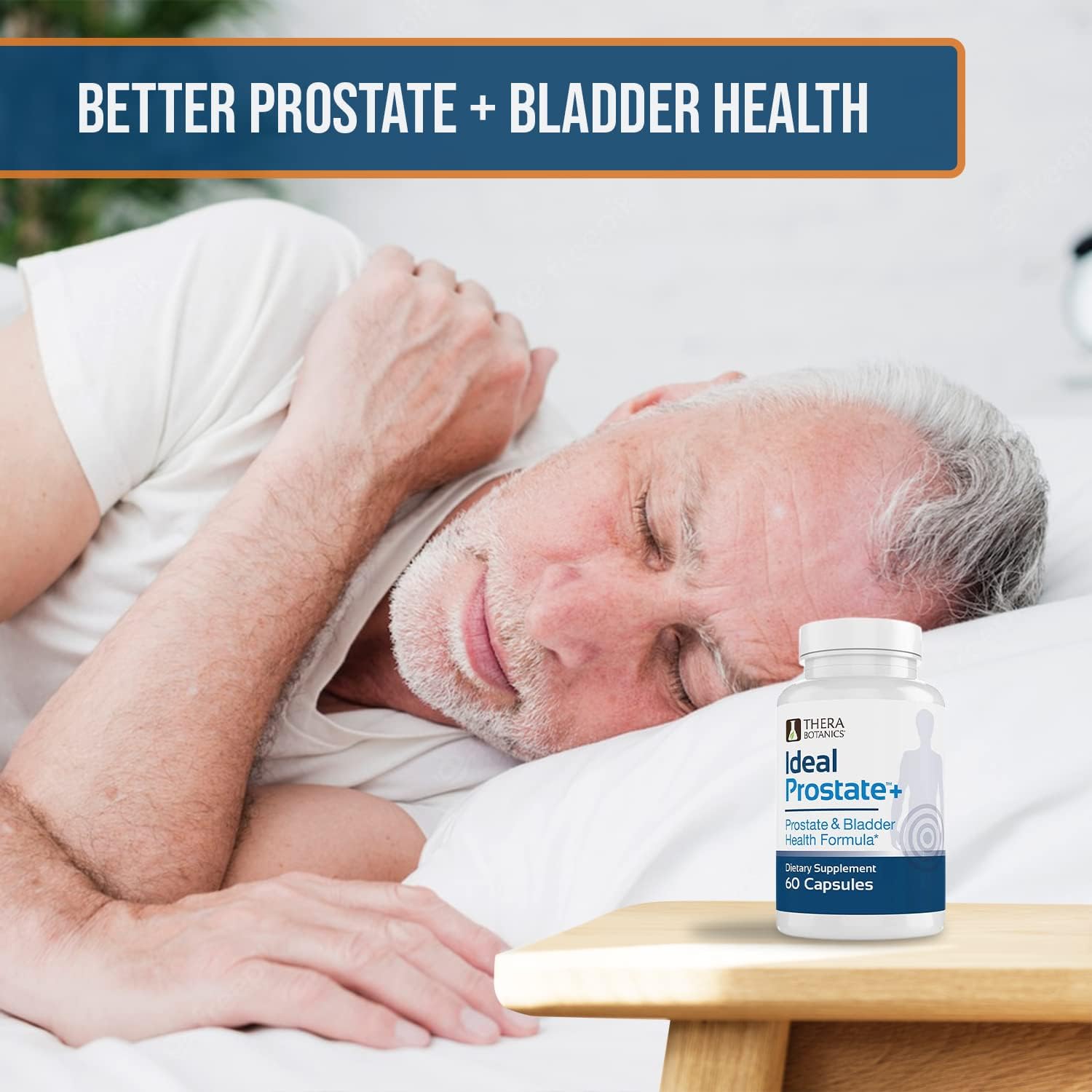 Ideal Prostate Plus Therabotanics Advanced Men's Prostate Support with Saw Palmetto and Lycopene for Natural Relief