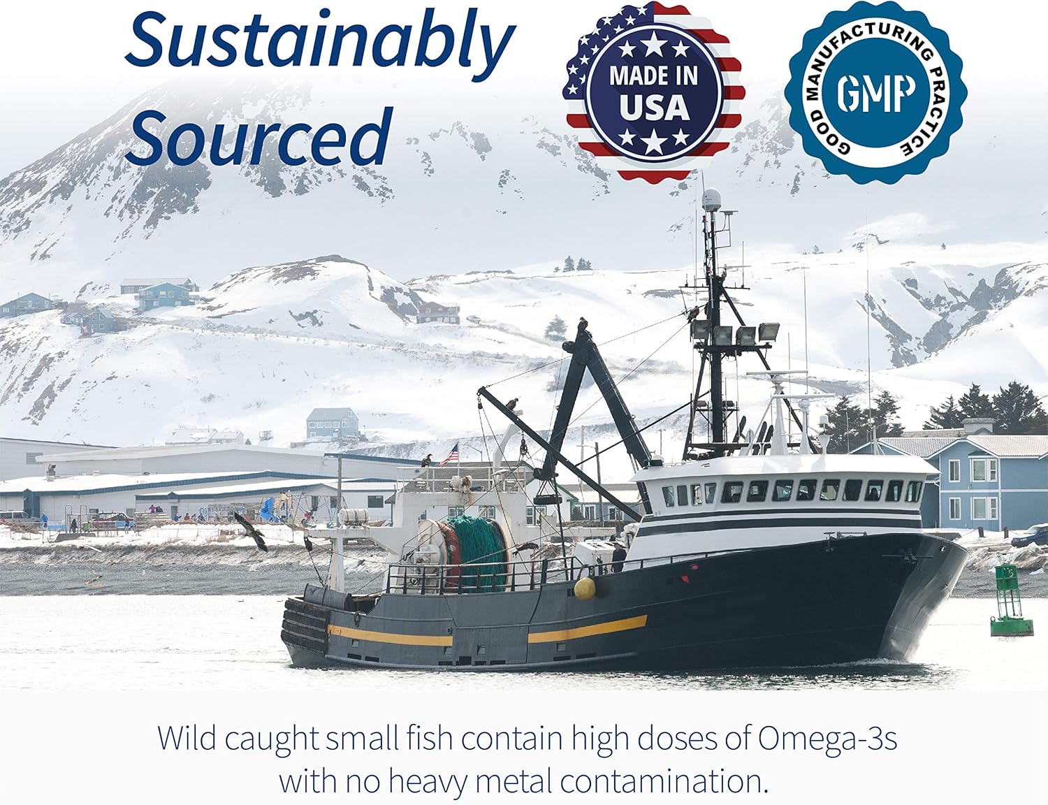 iFOS Certified Spoonful Mini Omega 3 Fish Oil Softgels, 1290mg, 300 Pearls, Easy to Swallow for Women and Seniors, Made in USA