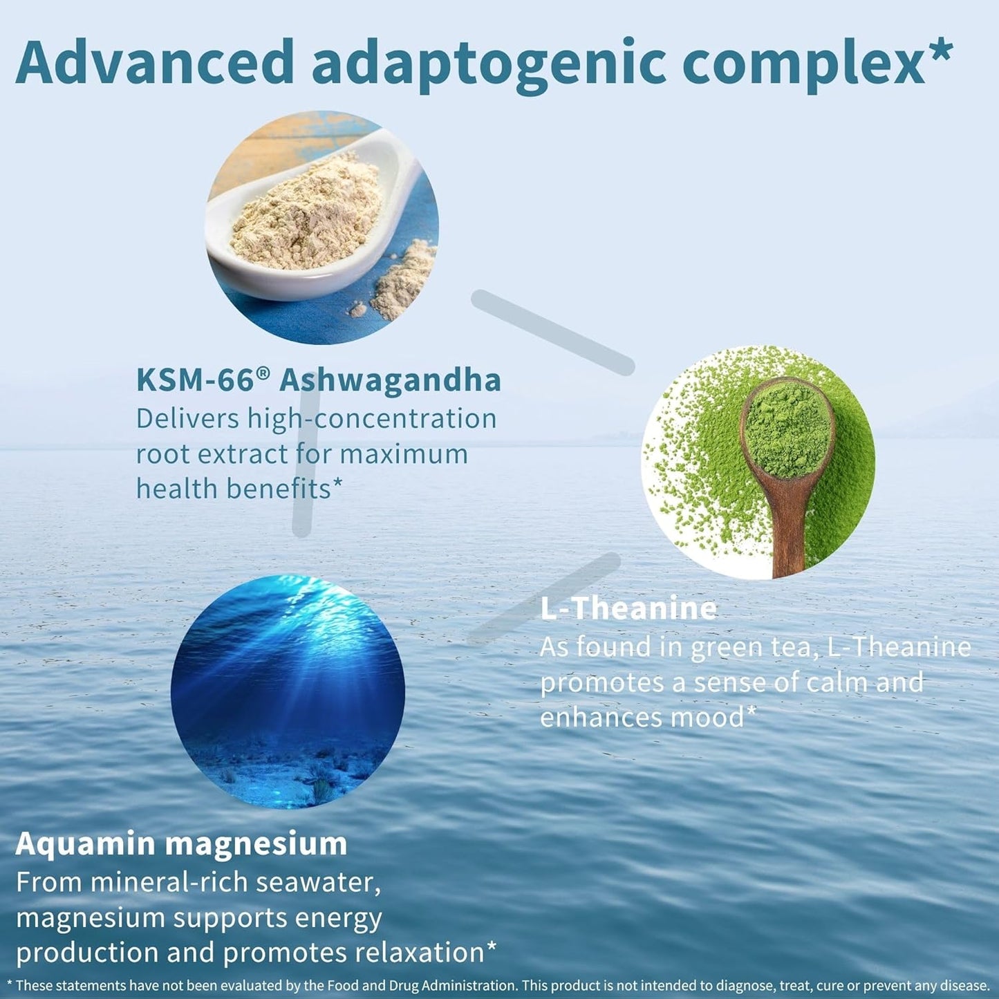 Igennus Advanced Ashwagandha KSM-66, L-Theanine, Magnesium & More for Stress Support - 60 Vegan Capsules