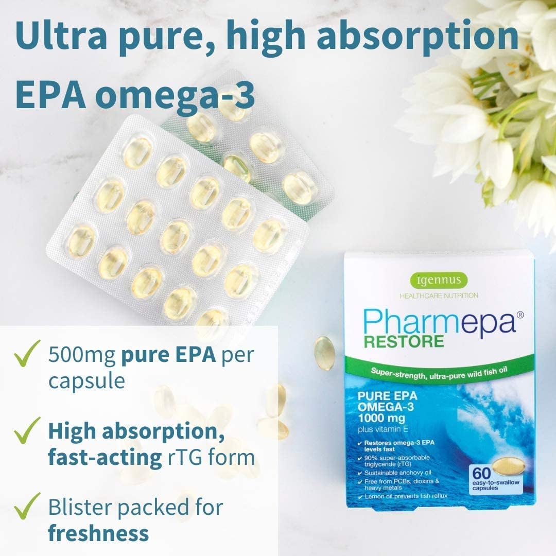 Igennus Healthcare Nutrition Mood Health Bundle: Pharmepa Restore EPA + Neurobalance Zinc, Magnesium & Vitamin B6