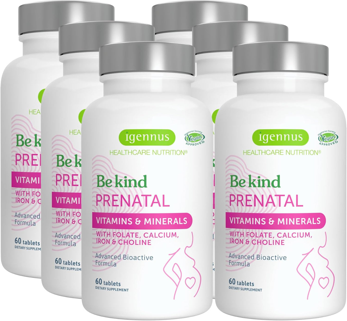 Igennus Methylated Prenatal Multivitamin for Women - Folate for MTHFR, High Absorption, Clean Label, Gentle Iron - Vegan Pregnancy Vitamins - Non-GMO - 360 Tablets