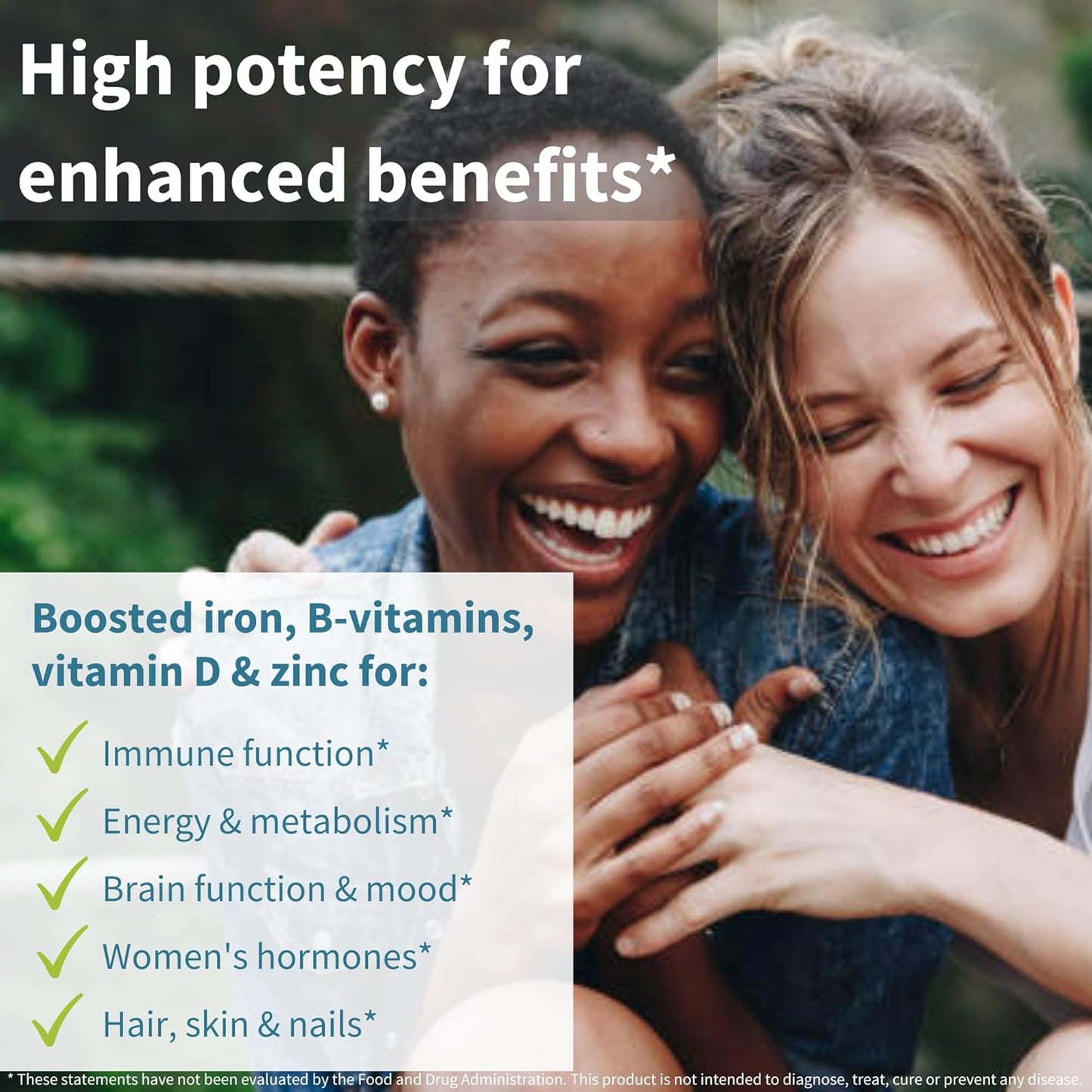 Igennus Women's Multivitamin with Methylated Folate for MTHFR, Iron, Non-GMO, Halal - 60 Vegan Tablets