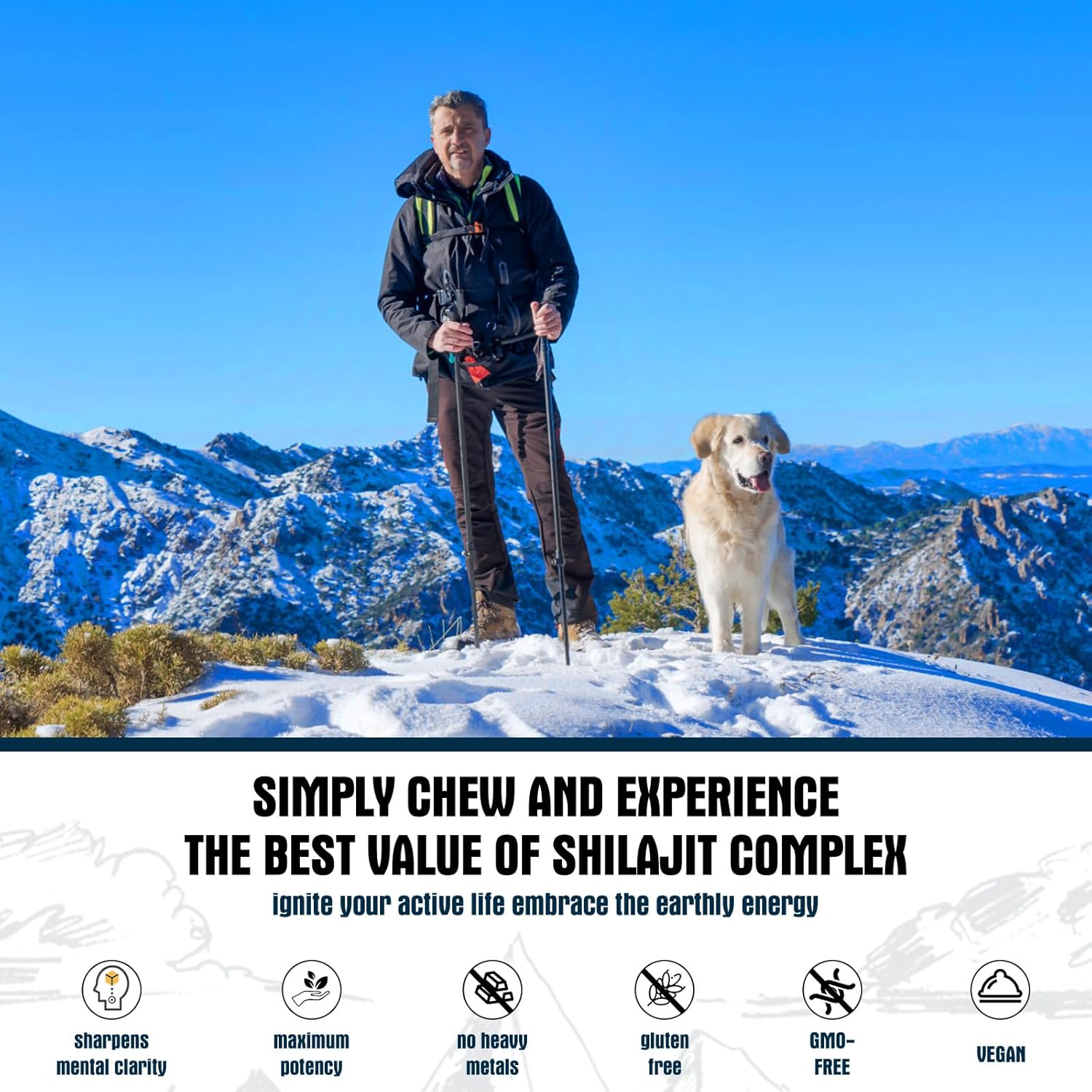 iMATCHME Shilajit Complex Gummies 1400MG with Ashwagandha for Energy and Immune Support - Men's Energy Booster, Sugar-Free Strawberry Flavor - 60 Count