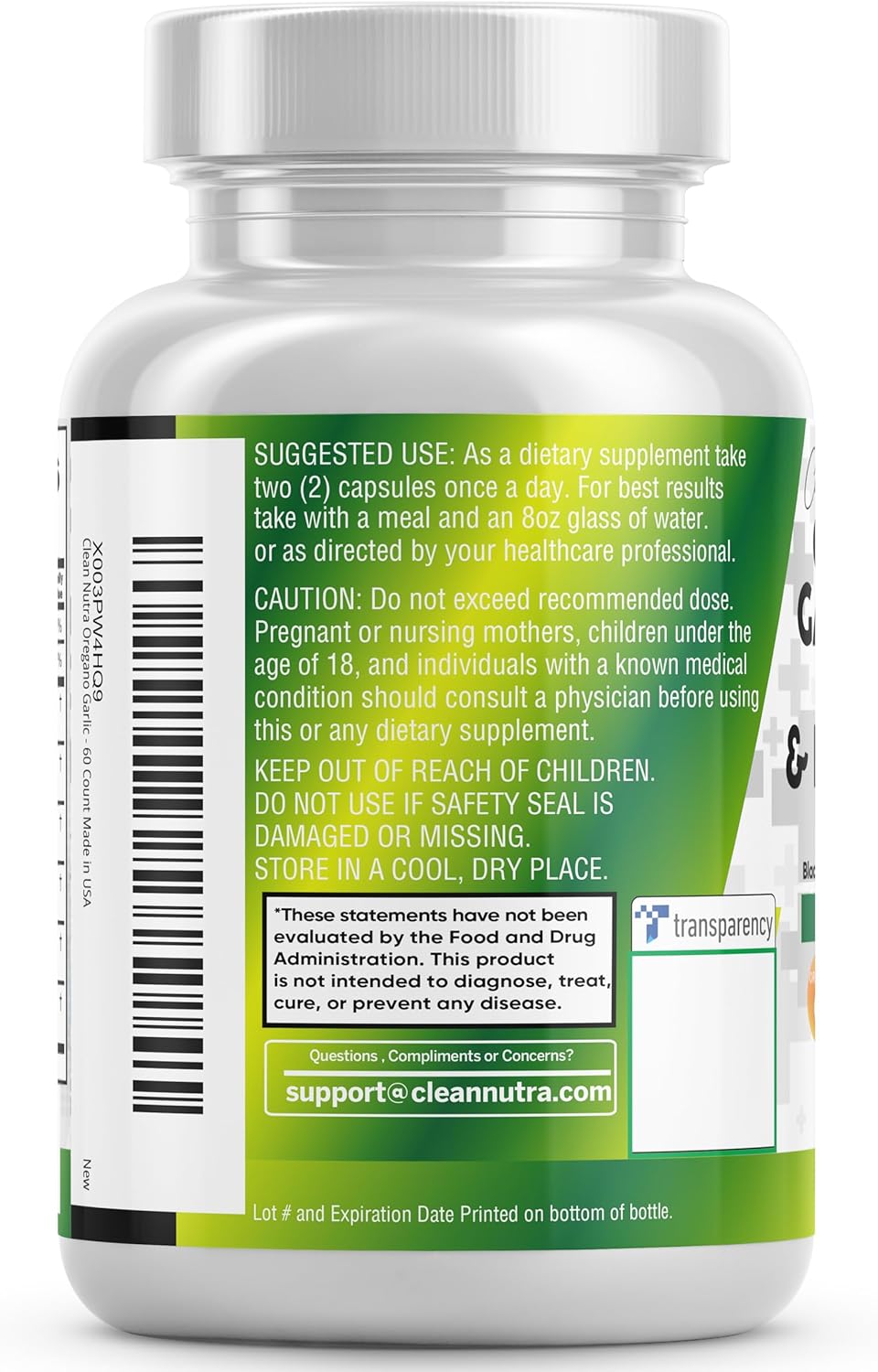 Immune and Digestive Health Supplement Bundle: Oregano Oil, Garlic Extract, Olive Leaf, Black Seed Oil, Vitamin D3, and Zinc - 5 Pack