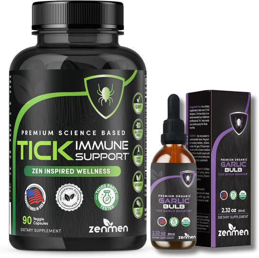 Immune Boosting Bundle: Tick Immune Support and Garlic Tincture for Overall Wellness