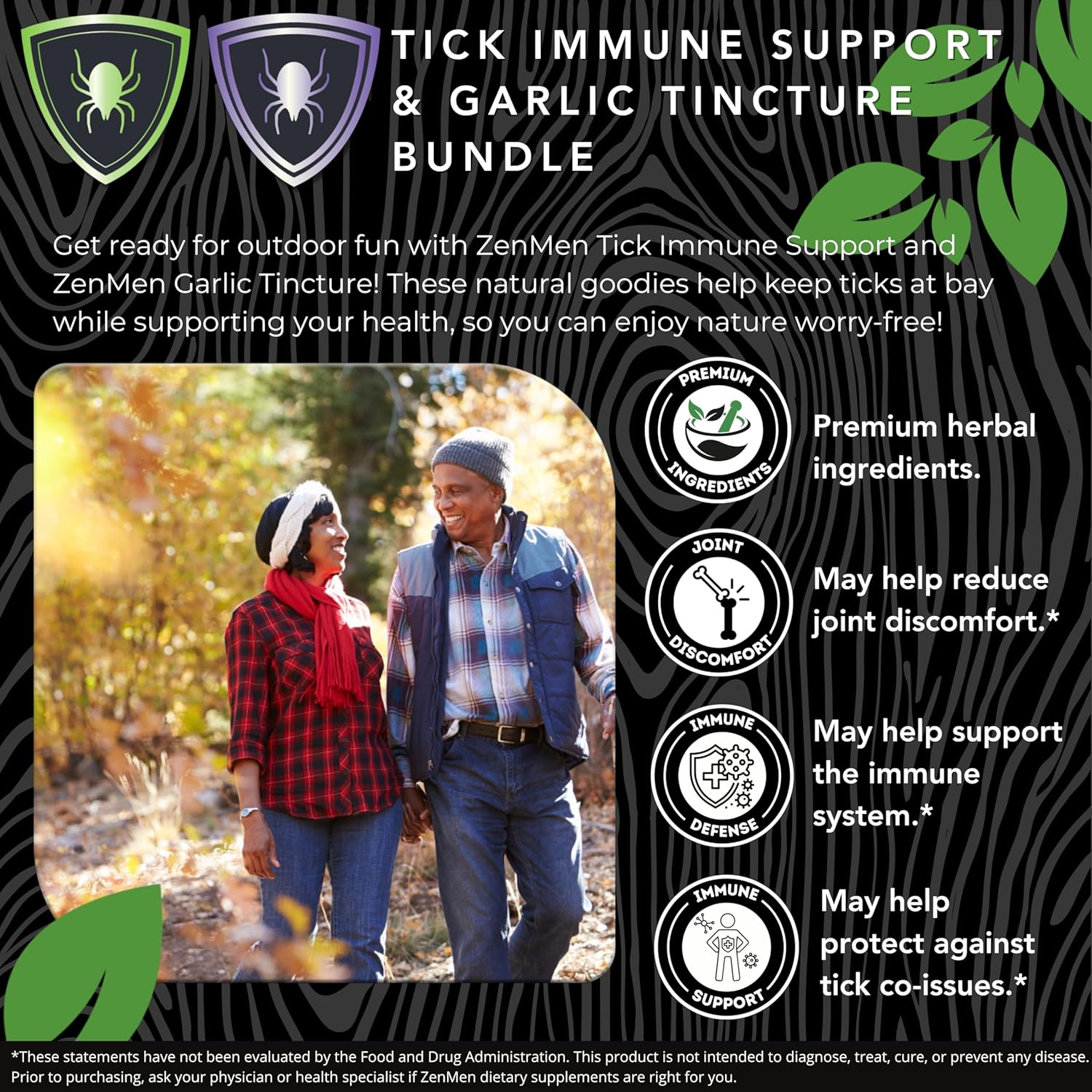 Immune Boosting Bundle: Tick Immune Support and Garlic Tincture for Overall Wellness