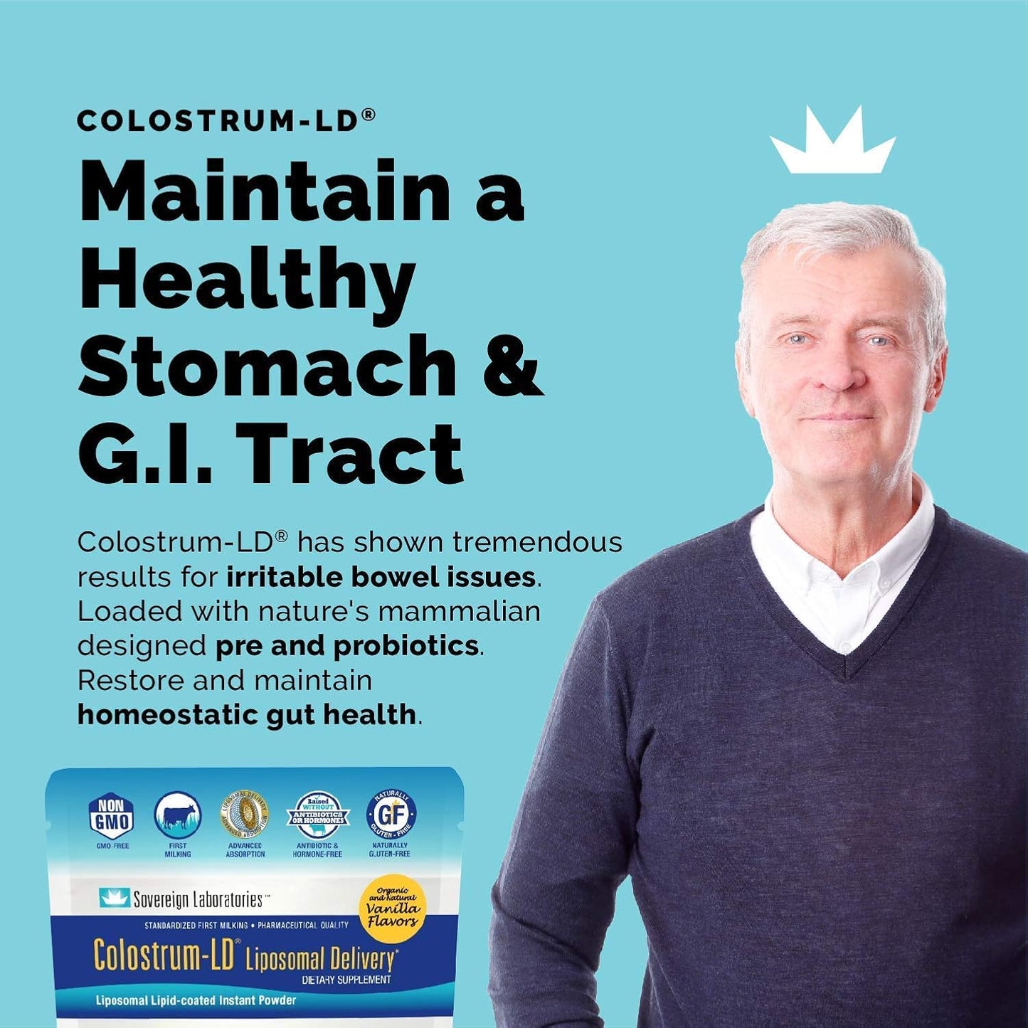 Immune-Boosting Colostrum-LD and Vitamin C Bundle - Support Gut Health and Immunity with Rosehips and Bioflavonoids - 94 Days Supply