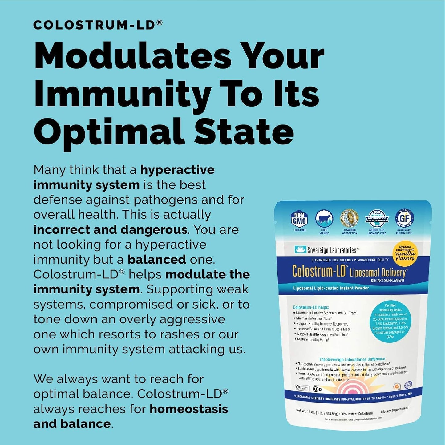 Immune-Boosting Colostrum-LD and Vitamin C Bundle - Support Gut Health and Immunity with Rosehips and Bioflavonoids - 94 Days Supply