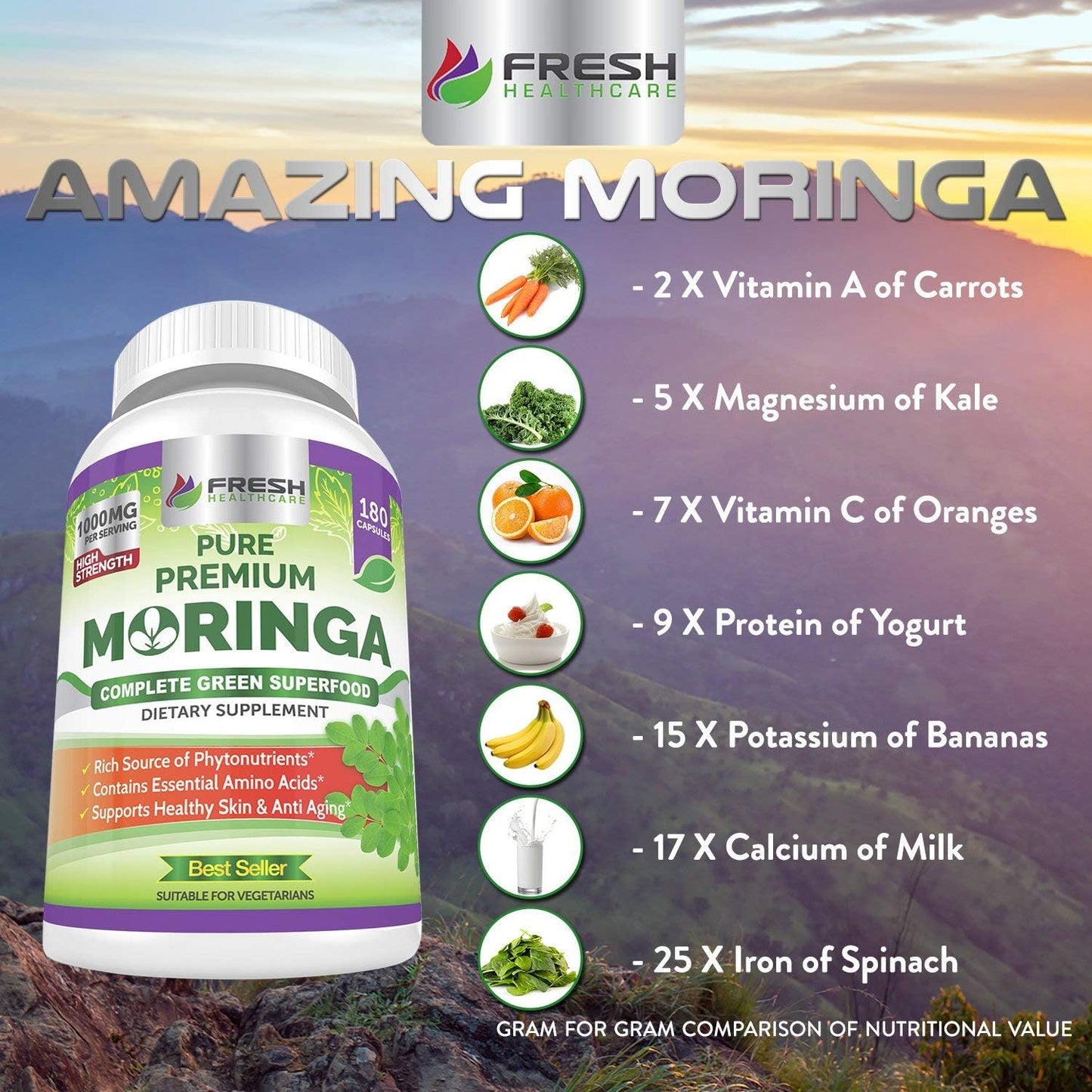 Immune Boosting Multivitamin and Moringa Superfood Bundle