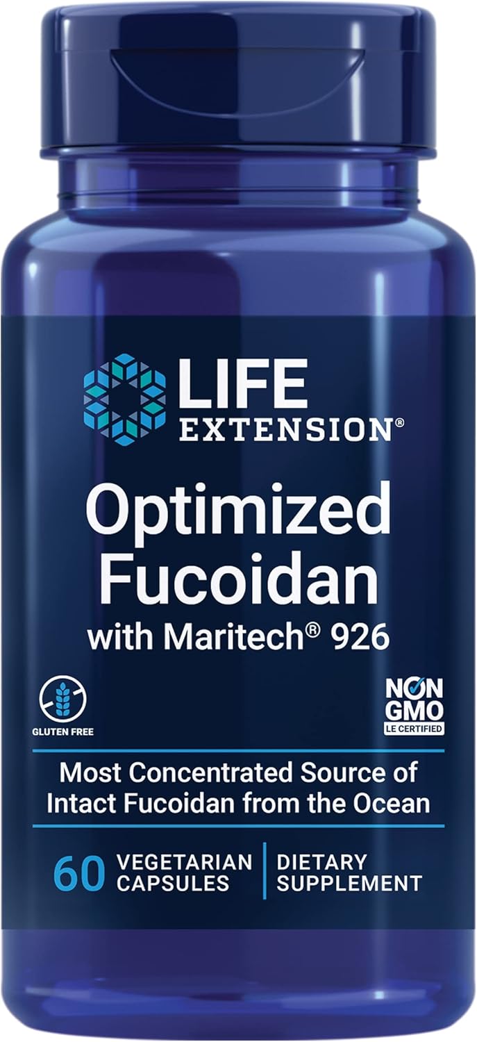 Immune Function Support: Life Extension Optimized Fucoidan with Maritech® 926, 60 Capsules, Gluten-Free, Non-GMO, Vegetarian