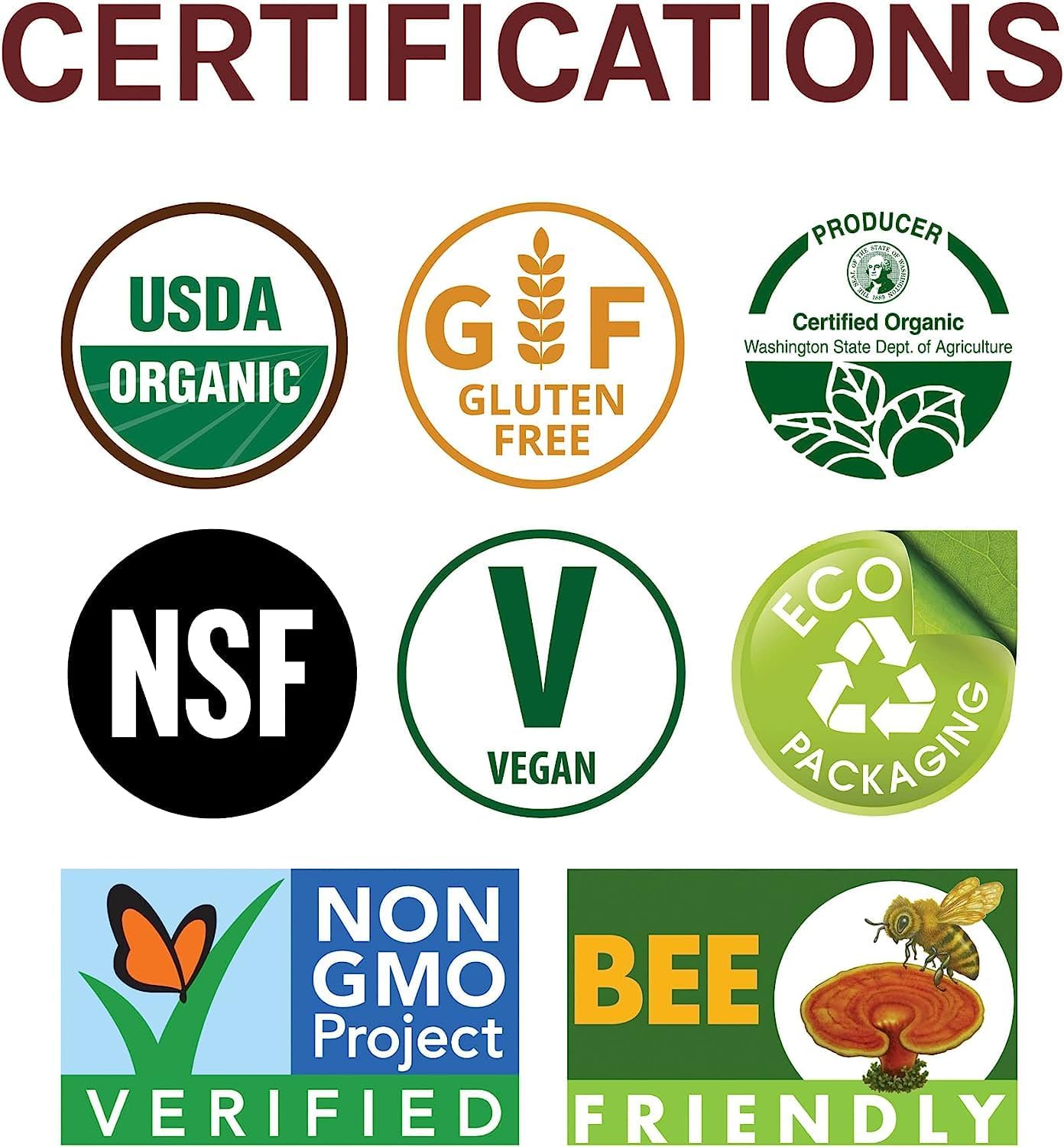 Immune & Respiratory Support Mushroom Capsules with Chaga, Reishi & Cordyceps - Herbal Lung Health Supplement - 30 Capsules