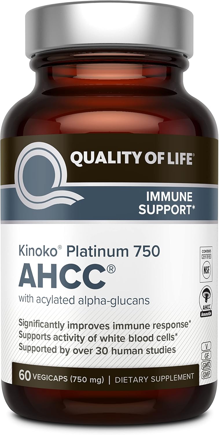 Immune Support and Resveratrol for Quality of Life - Kinoko Platinum AHCC Formula