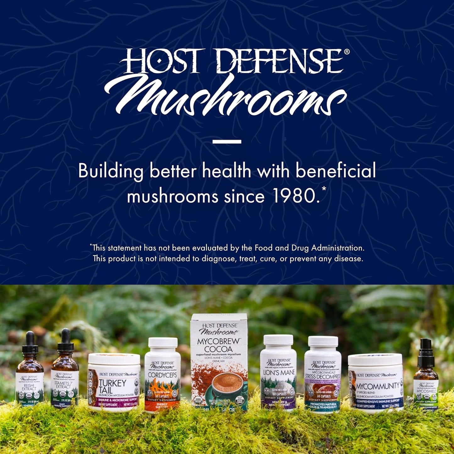 Immune Support Mushroom Extract - MyCommunity Blend with Lion's Mane, Reishi, Chaga, Cordyceps, Turkey Tail & More - 4 fl oz