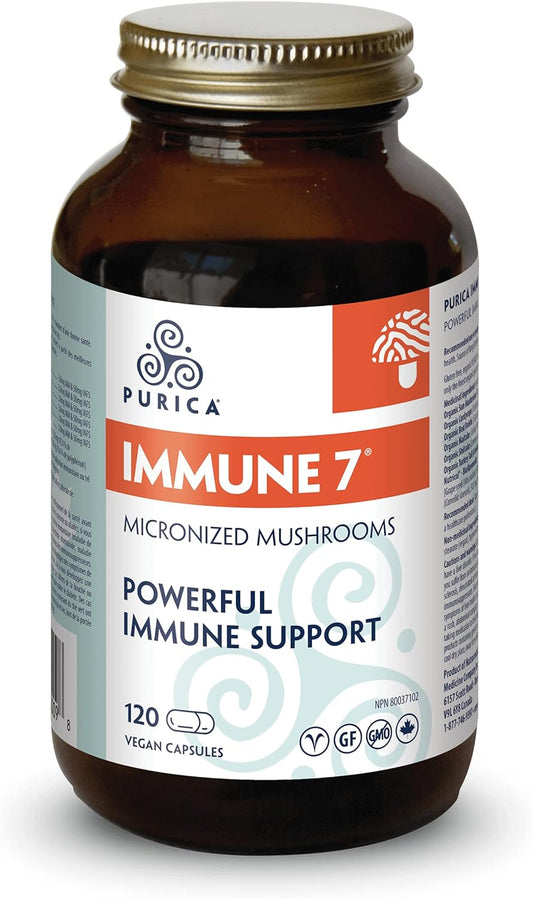 Immune Support Mushroom Supplement Complex - Cordyceps, Reishi, Maitake, Shiitake, Sun Mushroom - Functional Vitamins for Health - Daily Capsules