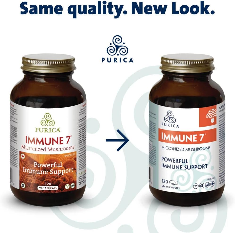 Immune Support Mushroom Supplement Complex - Cordyceps, Reishi, Maitake, Shiitake, Sun Mushroom - Functional Vitamins for Health - Daily Capsules