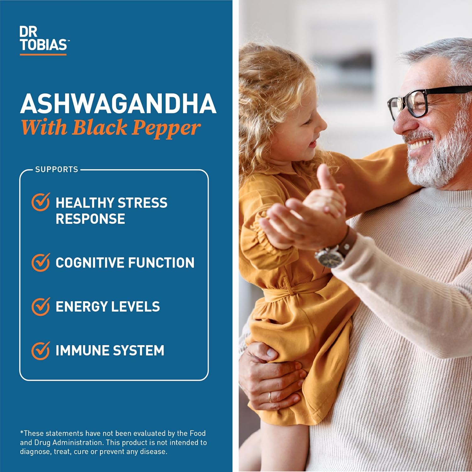 Immune Support Probiotic Capsules with Ashwagandha for Digestion & Energy, Non-GMO