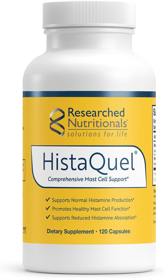 Immune Support Supplement with Stinging Nettle Leaf & Black Seed Oil - HistaQuel (120 Capsules)