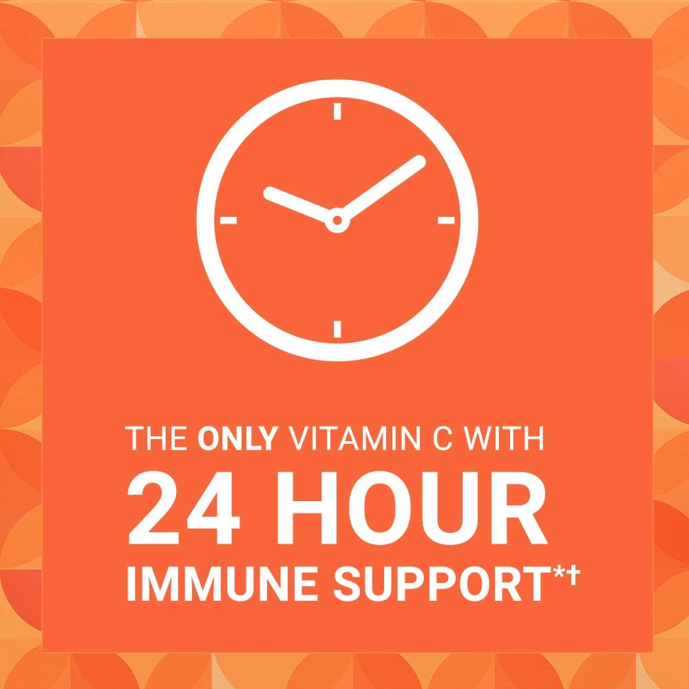 Immune Support Vitamin C Supplement: Ester-C 500 mg 24 Hour Tablets, 90 Count