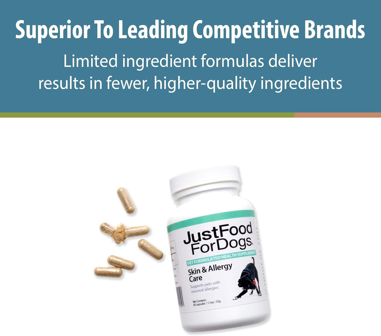 Immune System Support Supplement for Dogs with Allergies - 60 Count