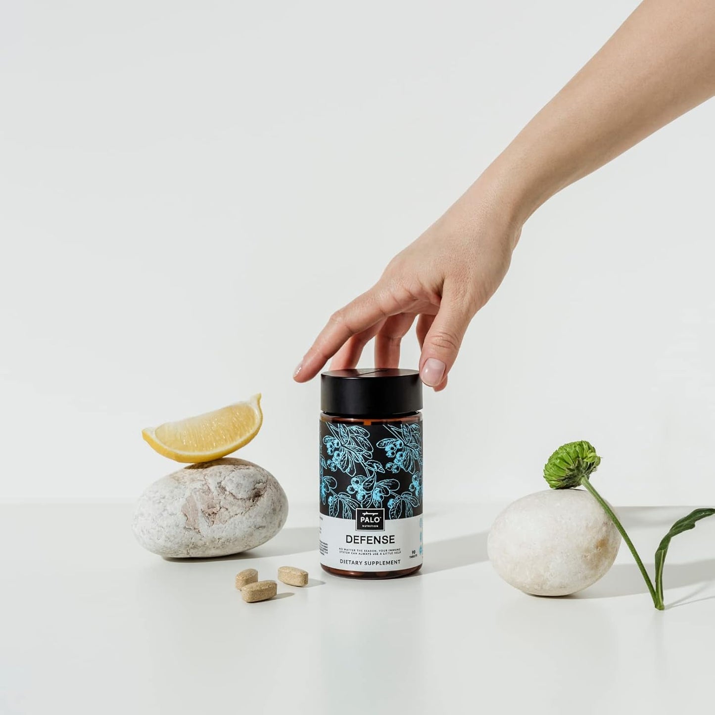 Immune System Support Supplement with Elderberry, Vitamin C, Zinc - 90 Tabs