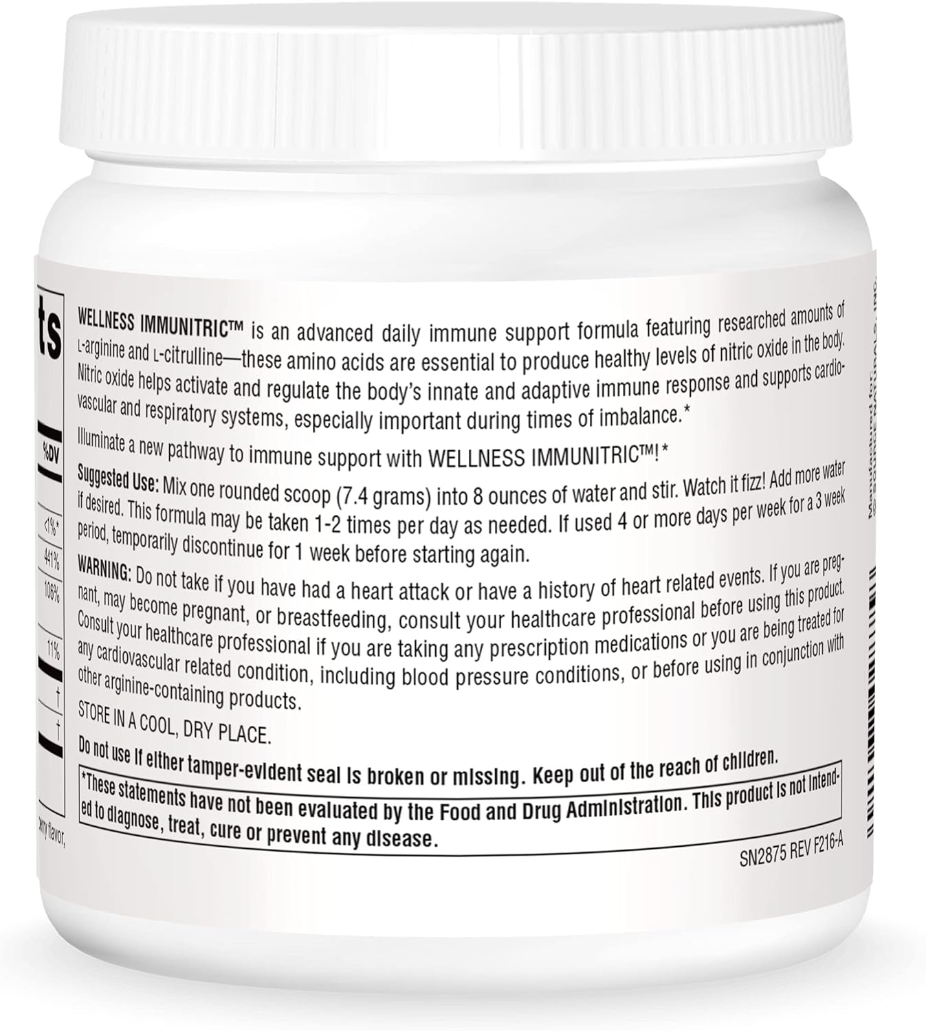 Immunitric Nitric Oxide Builder Powder for Immune System Support - Source Naturals 8 oz