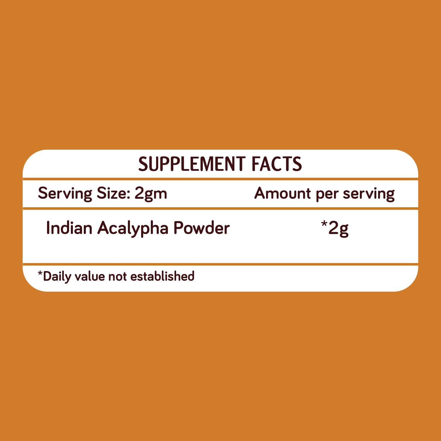 Indian Acalypha Nettle Leaves Powder - 200g (2 Pack) by KILLI