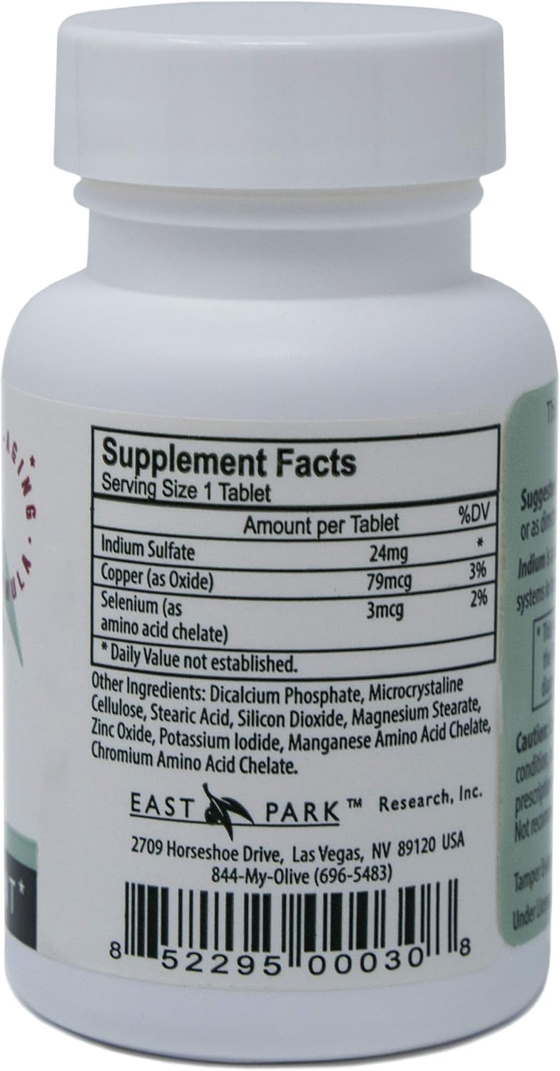 Indium Energy Capsules - Natural Anti-Aging Support for Energy, Mental Clarity, Sleep, Joints - 30 Count