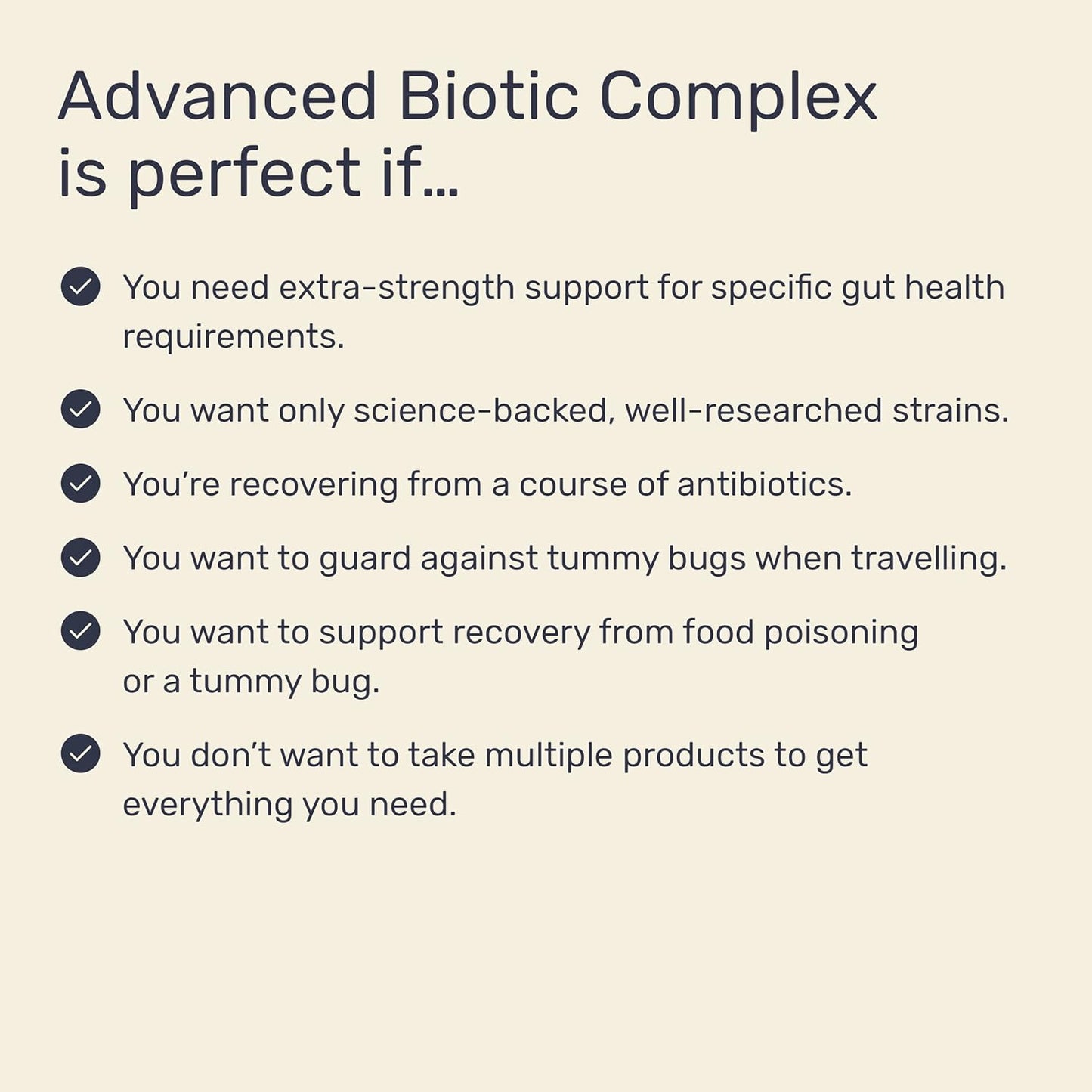 Inessa Advanced Biotic Complex: 50 Billion CFU Probiotic Supplement for Men & Women - 7 Strain Dairy Soy Gluten Free - Gut & Digestive Health - 30 Vegan Capsules