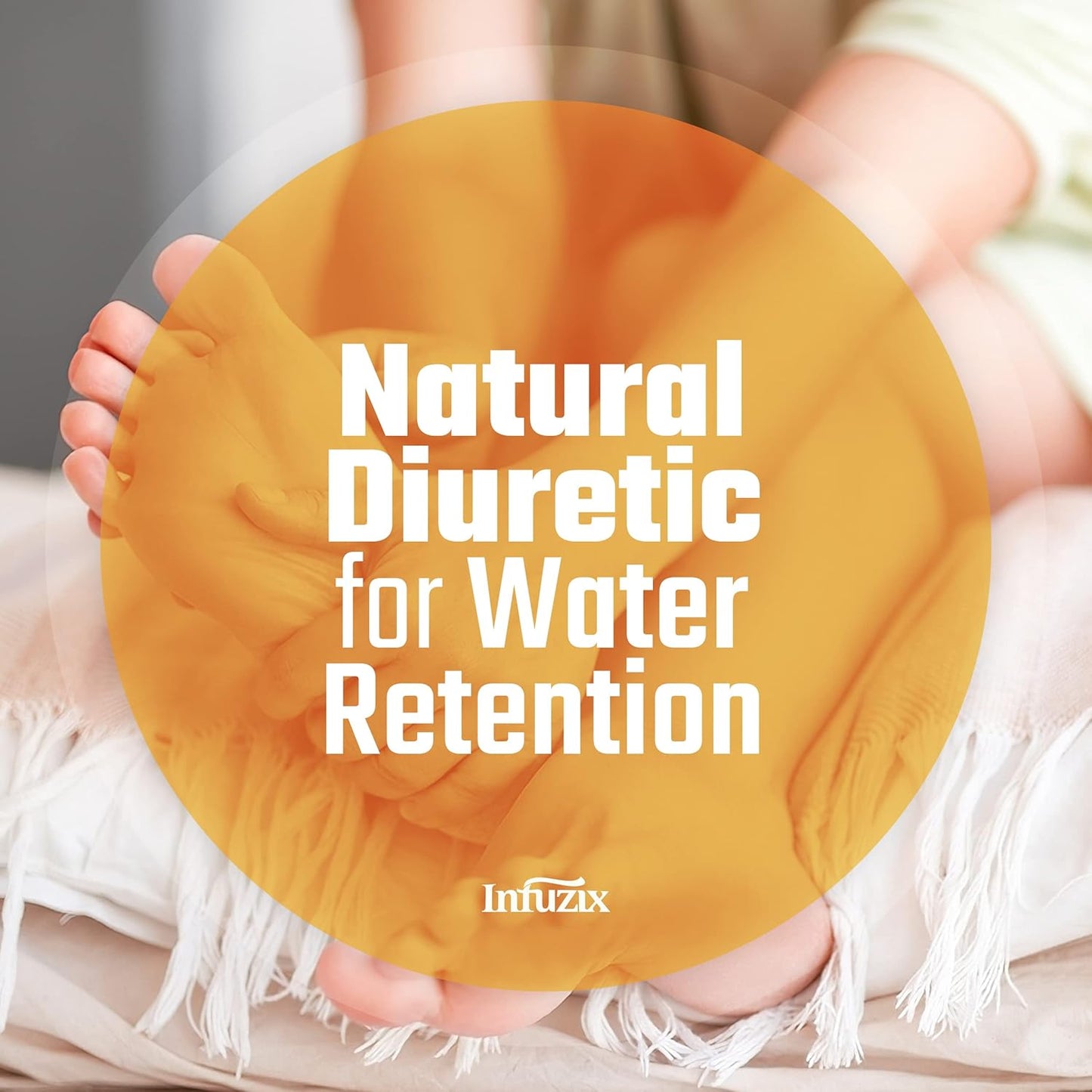 Infuzix Listol: Natural Diuretic for Swollen Feet, Ankles, Legs - Reduce Water Retention & Swelling for Improved Comfort and Mobility