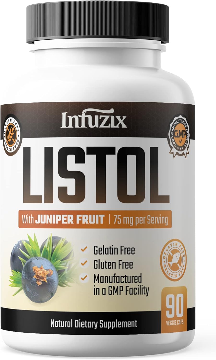 Infuzix Listol: Natural Diuretic for Swollen Feet, Ankles, Legs - Reduce Water Retention & Swelling for Improved Comfort and Mobility