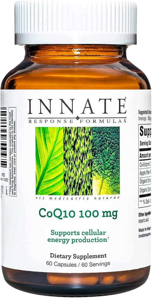 Innate Response Formulas CoQ10 100mg Capsules - Natural Energy Support Formula - 60 Servings