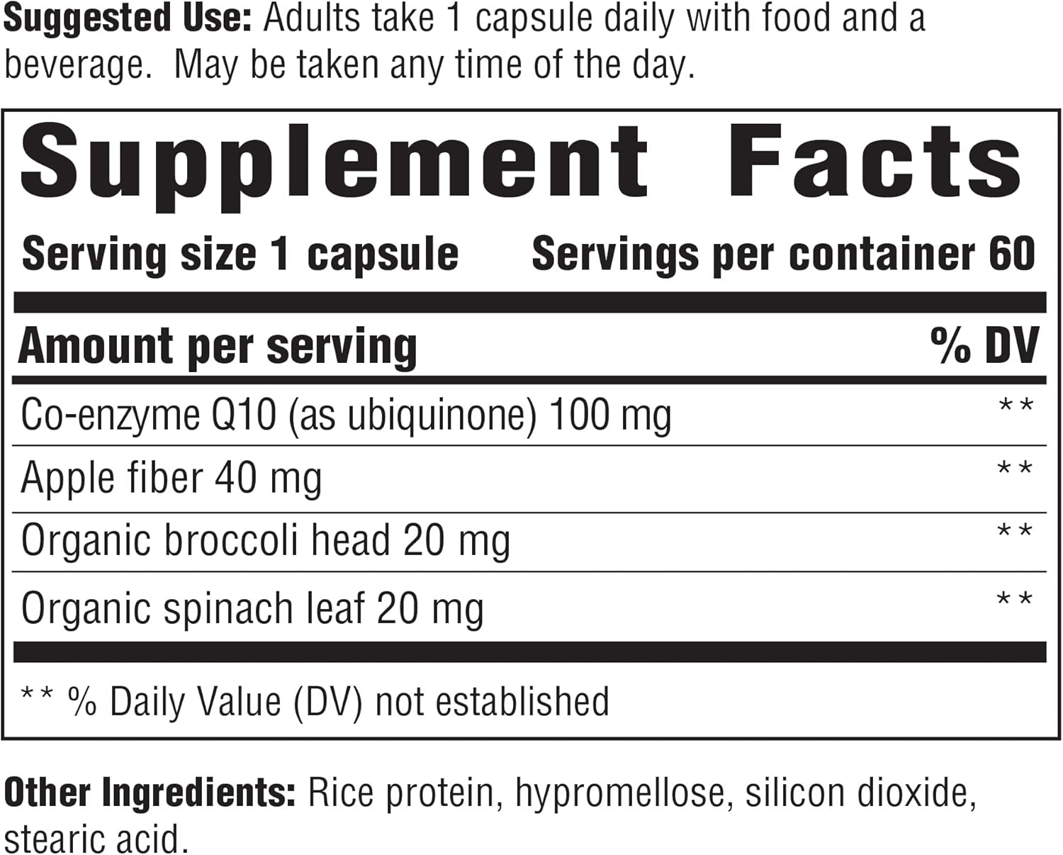 Innate Response Formulas CoQ10 100mg Capsules - Natural Energy Support Formula - 60 Servings