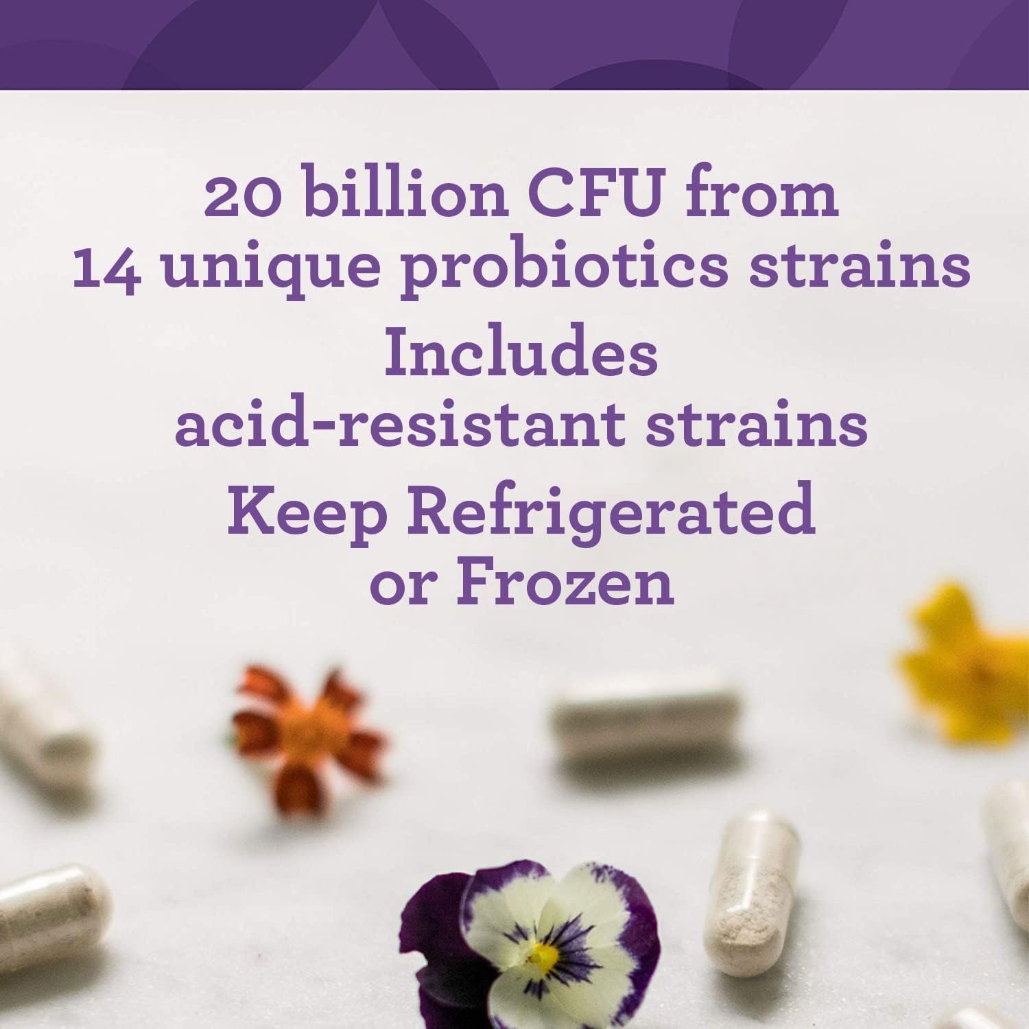 Innate Response Formulas Flora 20-14 Ultra Strength Probiotic Supplement - 20 Billion CFU, 14 Strains - Vegetarian, Non-GMO - 60 Capsules, Allergen-Free