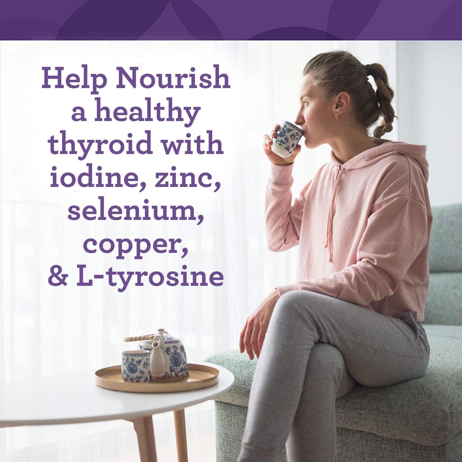 INNATE Response Formulas Thyroid Support Supplement with Ashwagandha - Promotes Healthy Thyroid Function - Vegetarian, Gluten-Free, Non-GMO - 90 Tablets